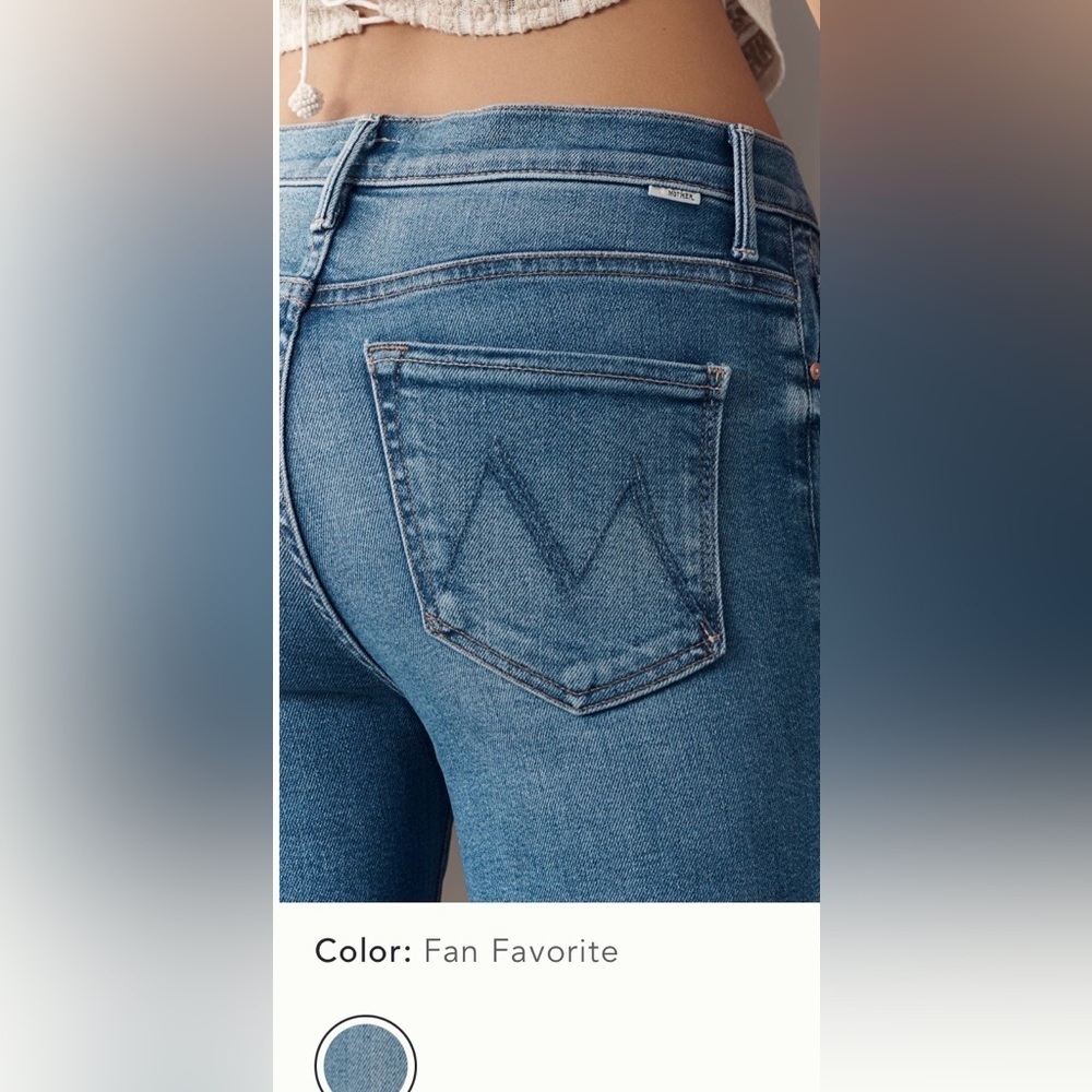 MOTHER The Weekender Fray Jeans Size 32 NWT - Picture 4 of 14